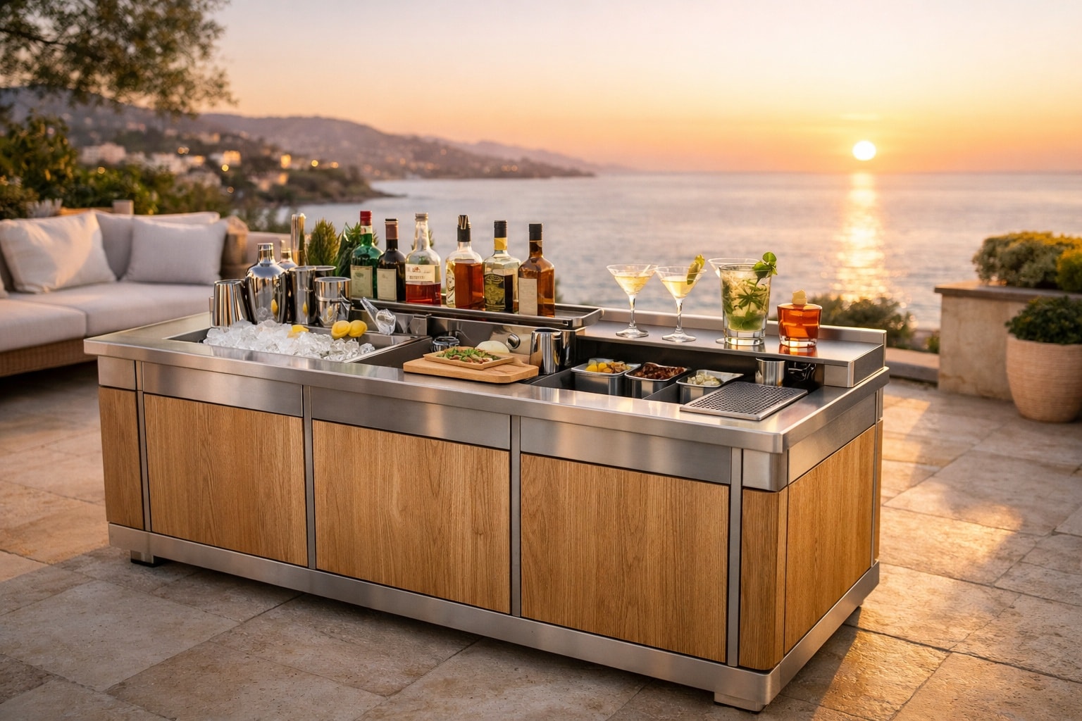 HappyStation cocktail bar al tramonto